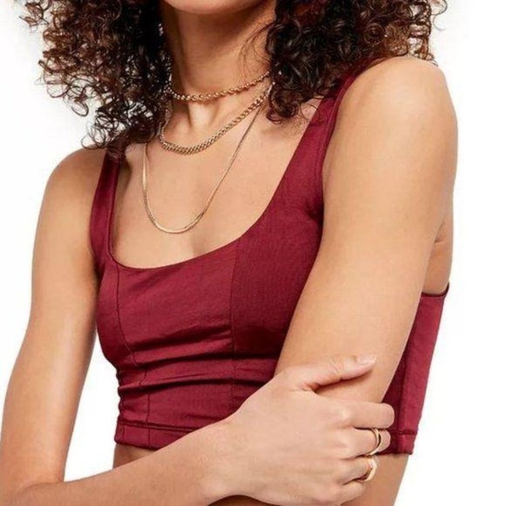 NWT Free People Be Cool Brami - Acai Burgundy - S